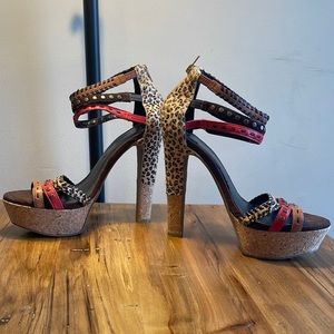 Jessica Simpson leopard stiletto